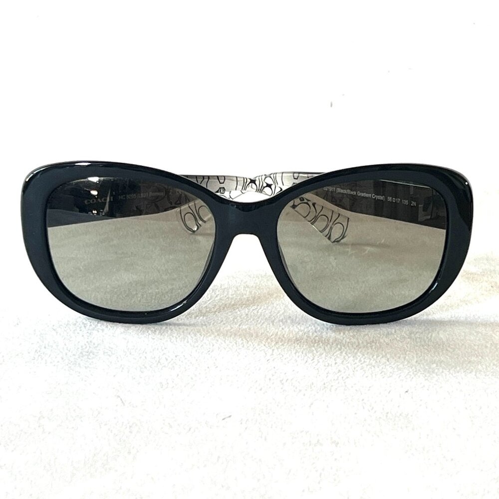 Coach | Women's Sunglasses – Black/Black Gradient Crystal Frame, 521911